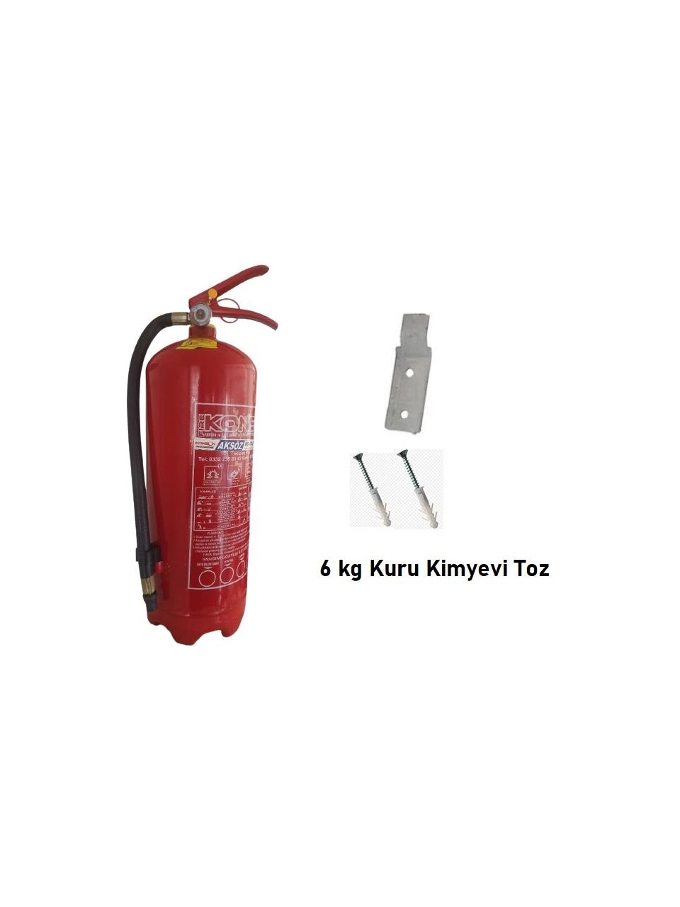 Yangın Tüpü Söndürme 6 kg Kuru Kimyevi Toz